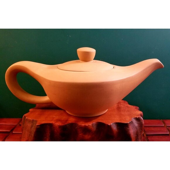 Vintage Tazo Magic Lamp Aladdin's Lamp Genie Lamp Ceramic Tea Pot Zisha Clay - Picture 1 of 5